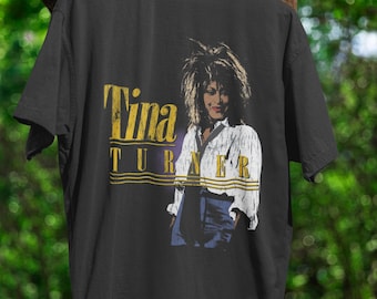 Tina Turner Shirt, 1987 Concert Tour T-shirt Vintage, Grace Jones
