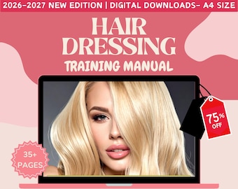 Hair Dressing Training Manual: Cutting, Styling, Coloring Techniques (Digital Download) 2026 Edition