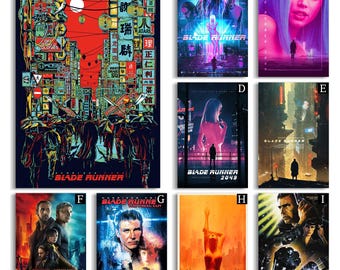 Blade Runner Movie Poster, high-definition canvas poster,Film Fan Collectibles,Gift Poster,Frameless.