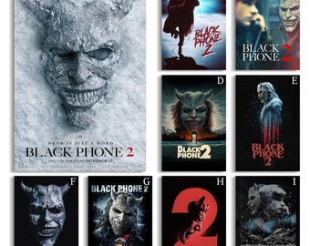 Black Phone 2 Movie Poster, high-definition canvas poster,Film Fan Collectibles,Gift Poster,Frameless.