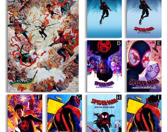Spider-Man: Across the Spider-Verse Movie Poster,high-definition canvas poster,Film Fan Collectibles,Gift Poster,Frameless.