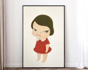Yoshitomo Nara Art Poster, high-definition canvas poster,Film Fan Collectibles,Gift Poster, Frameless.