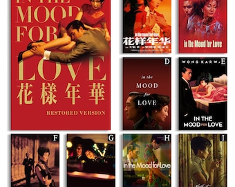 In the Mood for Love Movie Poster, high-definition canvas poster,Film Fan Collectibles,Gift Poster,Frameless.