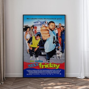 Next Friday Ice Cube Movie Poster, Funny Cat Poster, high-definition canvas poster,Film Fan Collectibles,Gift Poster,Frameless.