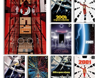 2001 A Space Odyssey Vintage Movie Poster, high-definition canvas poster,Film Fan Collectibles,Gift Poster,Frameless.
