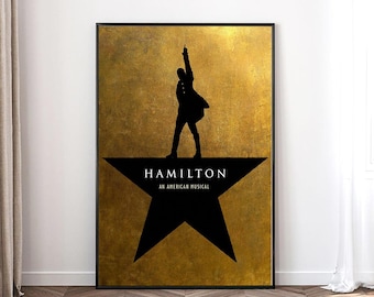 Hamilton-Filmplakat, hochauflösendes Leinwandplakat, Sammlerstücke für Filmfans, Geschenkplakat, rahmenlos.