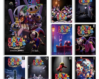 The Amazing Digital Circus The Last Act Movie Poster, high-definition canvas poster,Film Fan Collectibles,Gift Poster,Frameless.