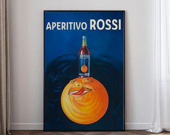 Appetizer Rossi Beverages Ad Poster, Funny Cat Poster, high-definition canvas poster,Film Fan Collectibles,Gift Poster,Frameless.