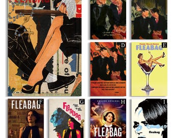 Fleabag-Retro-Poster, hochauflösendes Leinwandposter, Sammlerstücke für Filmfans, Geschenkposter, rahmenlos.