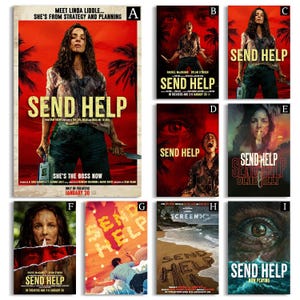 Send Help 2026 Movie Poster,high-definition Canvas Poster,Film Fan Collectibles,Gift Poster,Frameless.