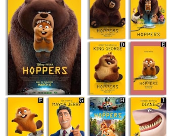 Hoppers (2026) Filmplakat, hochauflösendes Leinwandposter, Sammlerstück für Filmfans, Geschenkposter, rahmenlos.