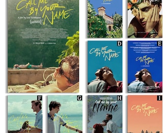 Filmposter van Call Me by Your Name, canvasposter in hoge resolutie, verzamelobject voor filmliefhebbers, cadeauposter, zonder lijst.