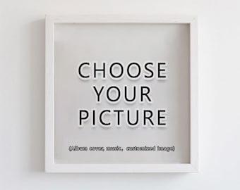 Custom album print, music cover, choose your favorite pictures for printing, square posters, HD canvas posters, gift poster, pet poster