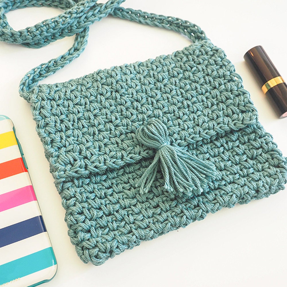 Cute Cross Body Bag Crochet Pattern Easy Crochet Patterns Etsy