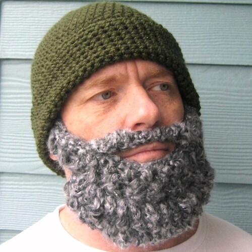 Lumberjack Party Beard Beanie Crochet 