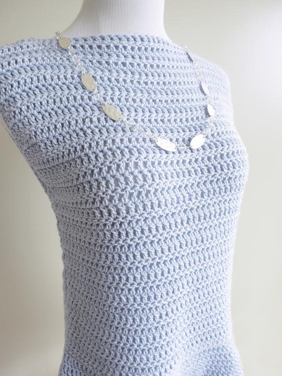 crochet peplum top
