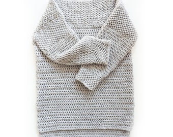 Mesh Stitch Sweater Crochet Pattern, Sweater Crochet, Crochet Sweater Pattern, Sweater PDF Tutorial, PDF Pattern