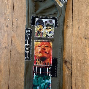 Custom Zillakami Sosmula Cargo MST Missing Since Thursday patched zipper front pocket jeans image 8