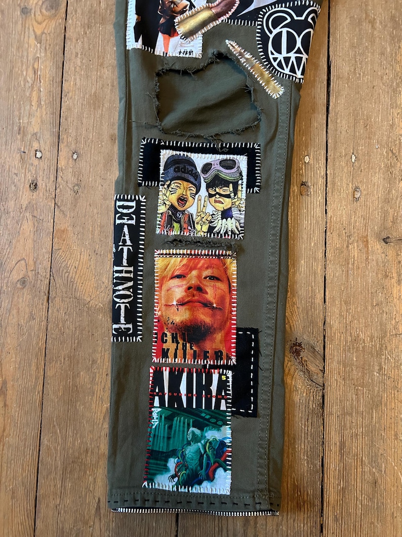 Custom Zillakami Sosmula Cargo MST Missing Since Thursday patched zipper front pocket jeans image 8