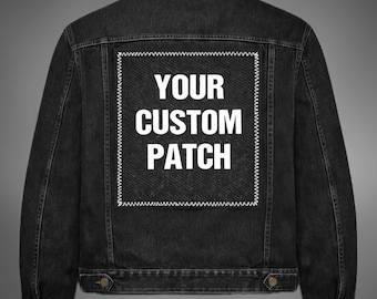 CUSTOM BACK PATCH | Turn Your image into a back patch | Jacket back patch, Hoodie patch, Vest patch, Battlejacket, Battlevest, personalized