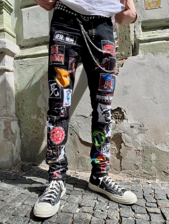 Custom Zillakami Sosmula MST Missing Since Thursday Patched Jeans