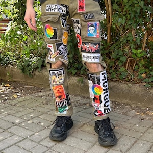 Custom Zillakami Sosmula Cargo MST Missing Since Thursday patched zipper front pocket jeans image 2