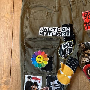 Custom Zillakami Sosmula Cargo MST Missing Since Thursday patched zipper front pocket jeans image 5
