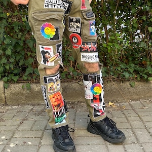 Custom Zillakami Sosmula Cargo MST Missing Since Thursday patched zipper front pocket jeans image 4