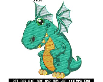 Crocodile Cartoon Embroidery Design | Cute Animal Stitch | Machine Embroidery | Instant Download