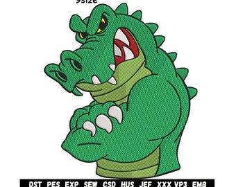 Crocodile Vibes Stickdatei, Stickdatei | Lustiger Tierstich | Maschinenstickerei | Sofort Download