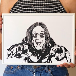 Ozzy Osbourne Porträt | Originales & einzigartiges Portrait | Handgezeichnet