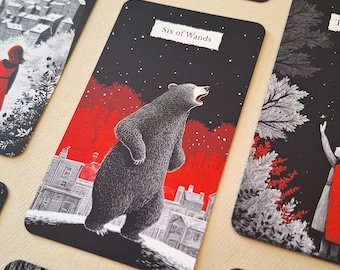Winternachtwald Tarot Deck, Witchy Folklore Gothic Tarot Karten