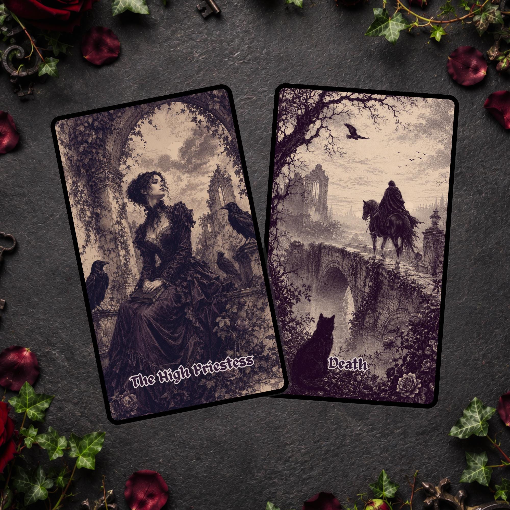 Christmas card gothic witch - Etsy 日本