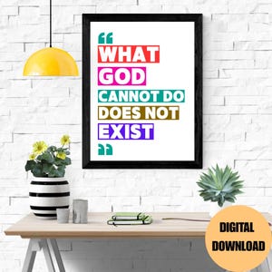 What God Cannot Do Does Not Exist- NSPPD Morning prayer