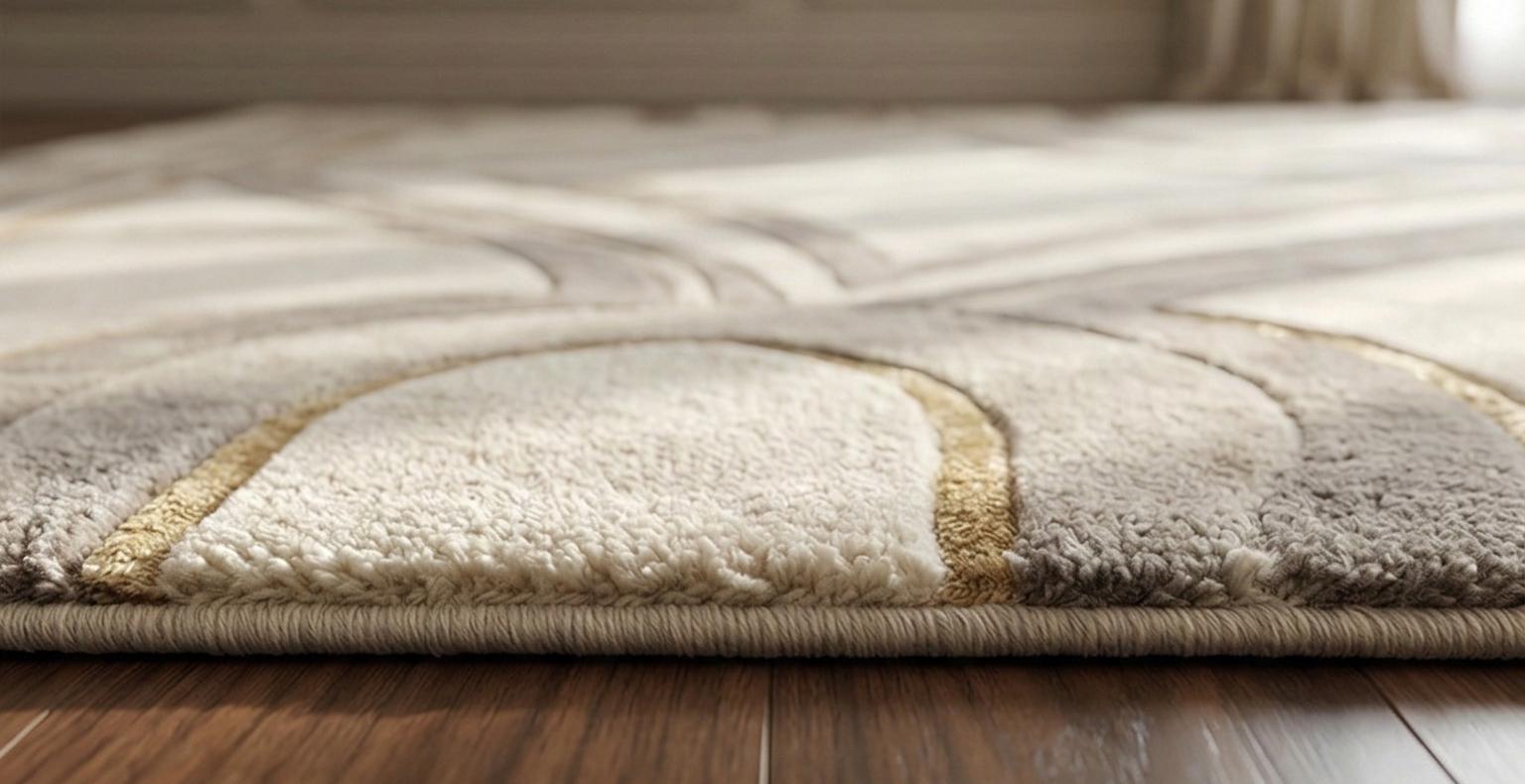 Neutral Deco Rug Luxury Neutral Geometric Area Rug, Modern Beige & Gold Living Room and ...