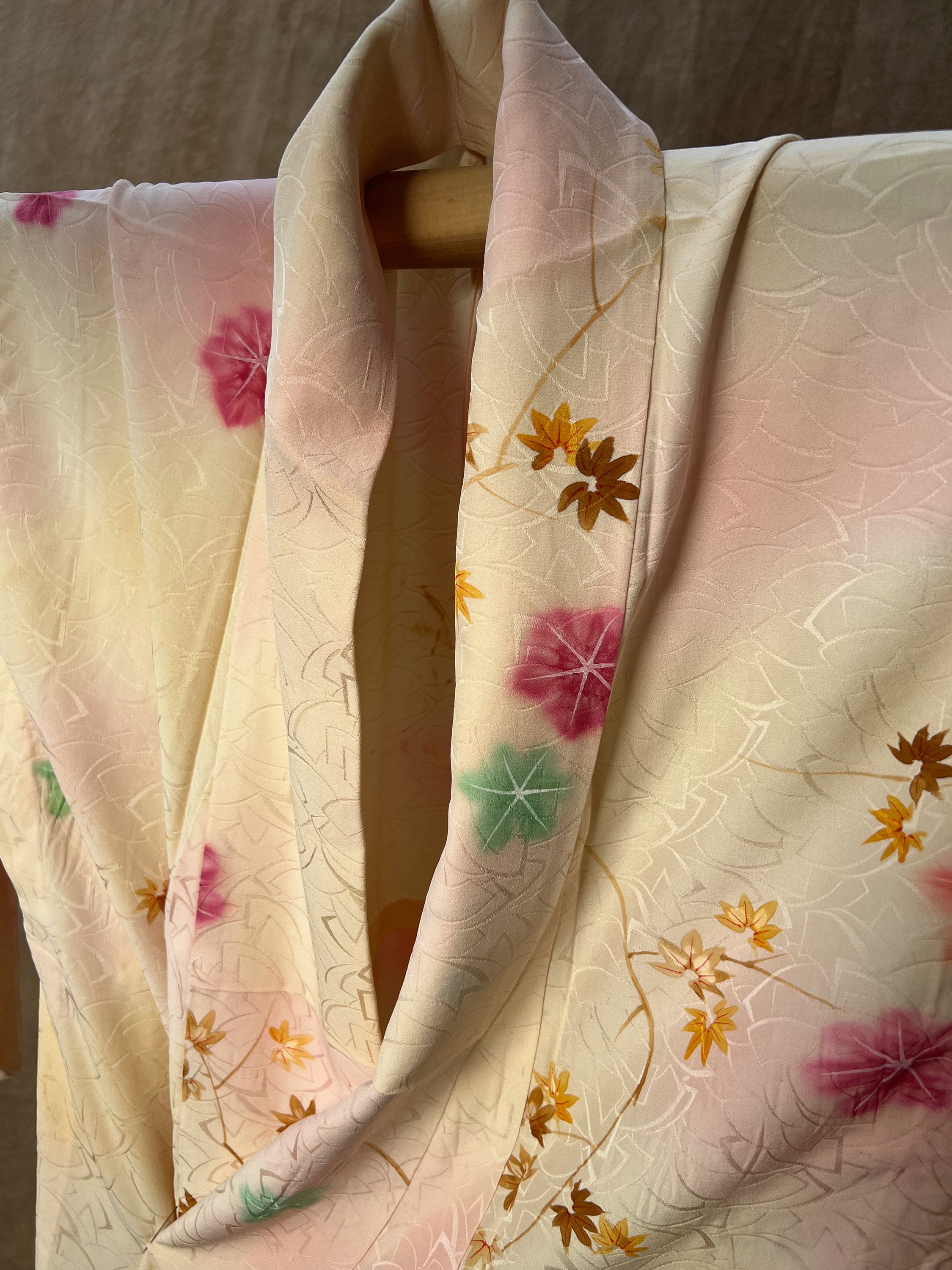 激安超安値 / Kimono Unlined Silk Vintage so Sweets Japanese Like Cute! 小物