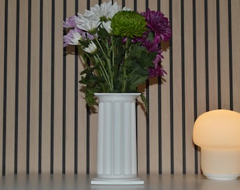 Greek Doric Column Vase – Classical Architectural Flower Vase