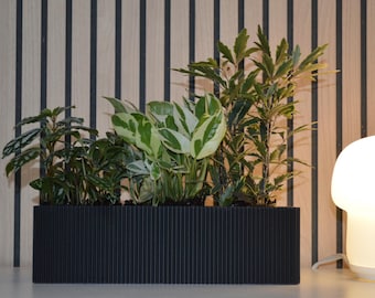 Triple Planter Stand: Scandinavian Style Decor Accent Shelf Display Pot Organizer