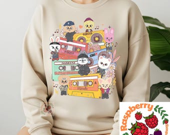 Straykids SKZOO Hoodie, Comfort Colors Shirt, K-pop Sweatshirt, Unisex Fan Apparel for SKZOO Lovers