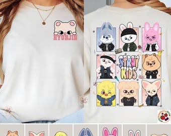 Stray Kids SKZOO-shirt, op SKZOO geïnspireerd verdwaald kindershirt, fanmerchandise-cadeau, K-Pop-sweater voor STAY