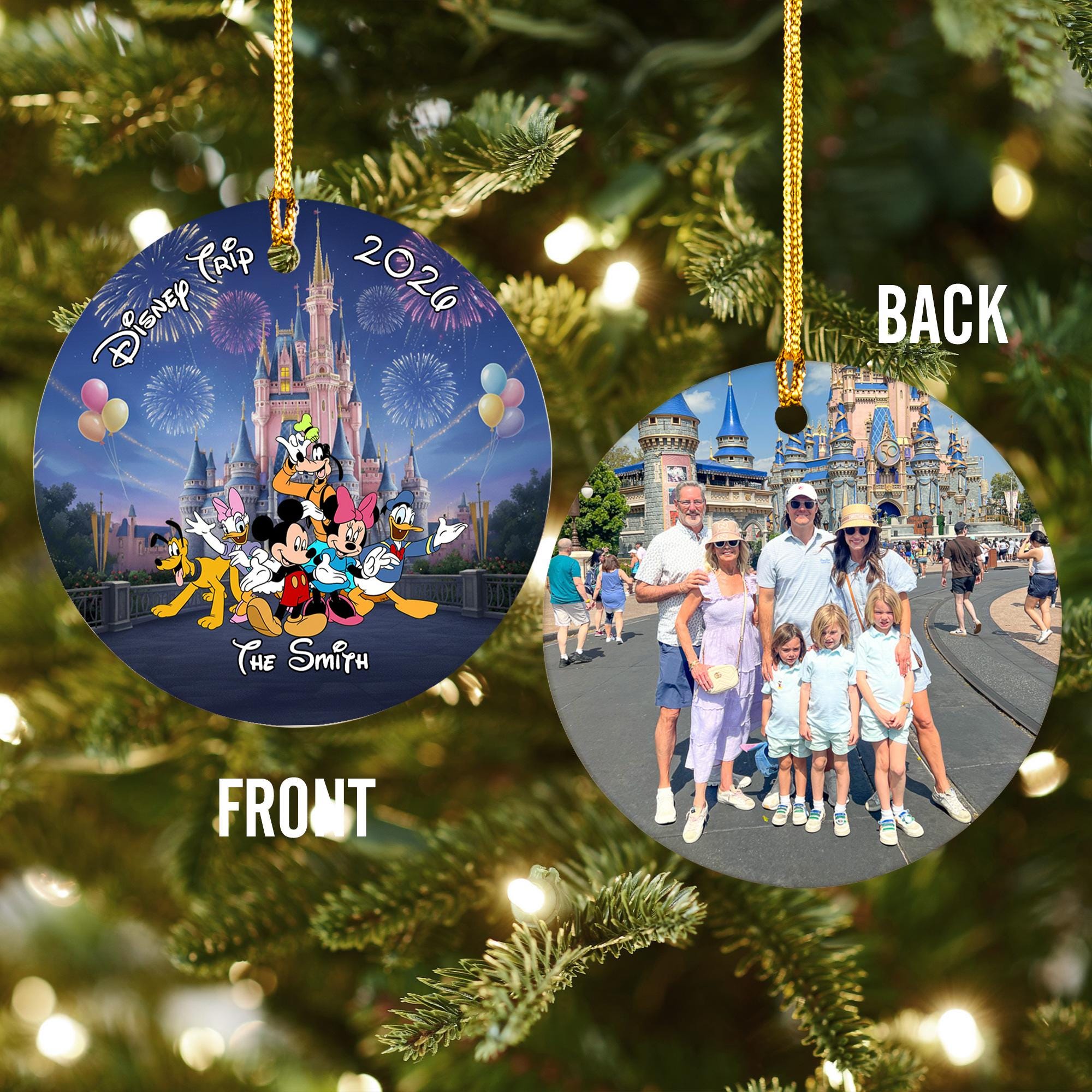Disneyworld Christmas Ornament 2026 - Etsy