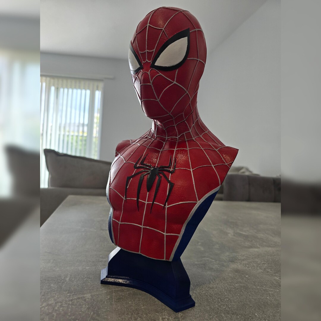 Spiderman 3d Printed Bust - Etsy