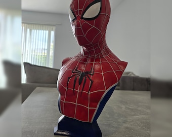 スパイダーマン ゾンビ 樹脂製 胸像 | カスタム手描きマーベルゾンビ