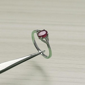 Ruby Halo Ring –Birthstone Jewelry in 925 Sterling Silver, Elegant Ruby Engagement Ring, Anniversary Gift Ring, Bridal Jewelry for Women&quot;