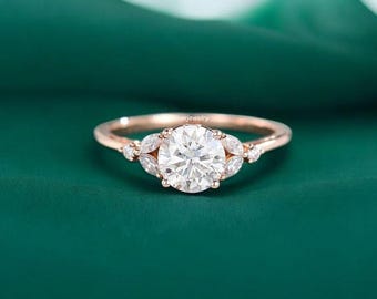 925スターリングシルバー モアッサナイトリング | 婚約指輪・プロミス 