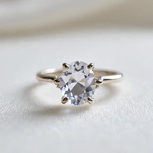 Crystal Quartz Ring |925 Sterling Silver Gemstone Ring | Handmade Silver Ring | Crystal Jewelry Ring