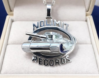 カスタム No Limit Records ペンダント 925 スターリングシルバー 