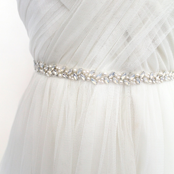 Pearl Bridal Sash - Etsy