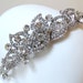 Bridal antique style Victorian, fine Swarovski rhinestone luxury jewel tiara. Wedding headband.  EDWINA