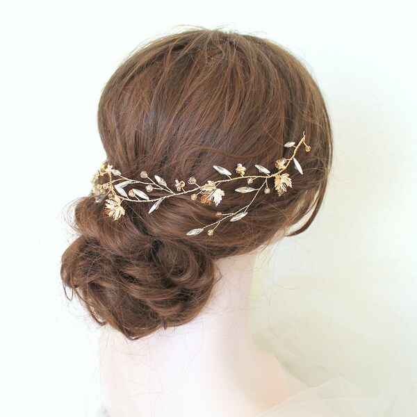 golden leaf headpiece